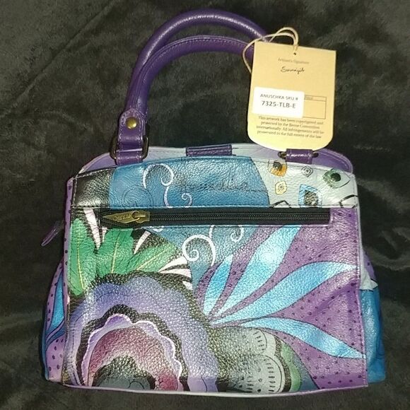 NWT Anuschka Multi Compartment Satchel - Picture 4 of 9